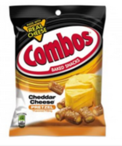 Combos Cheddar Cheese Baked Pretzel, 6.3 oz