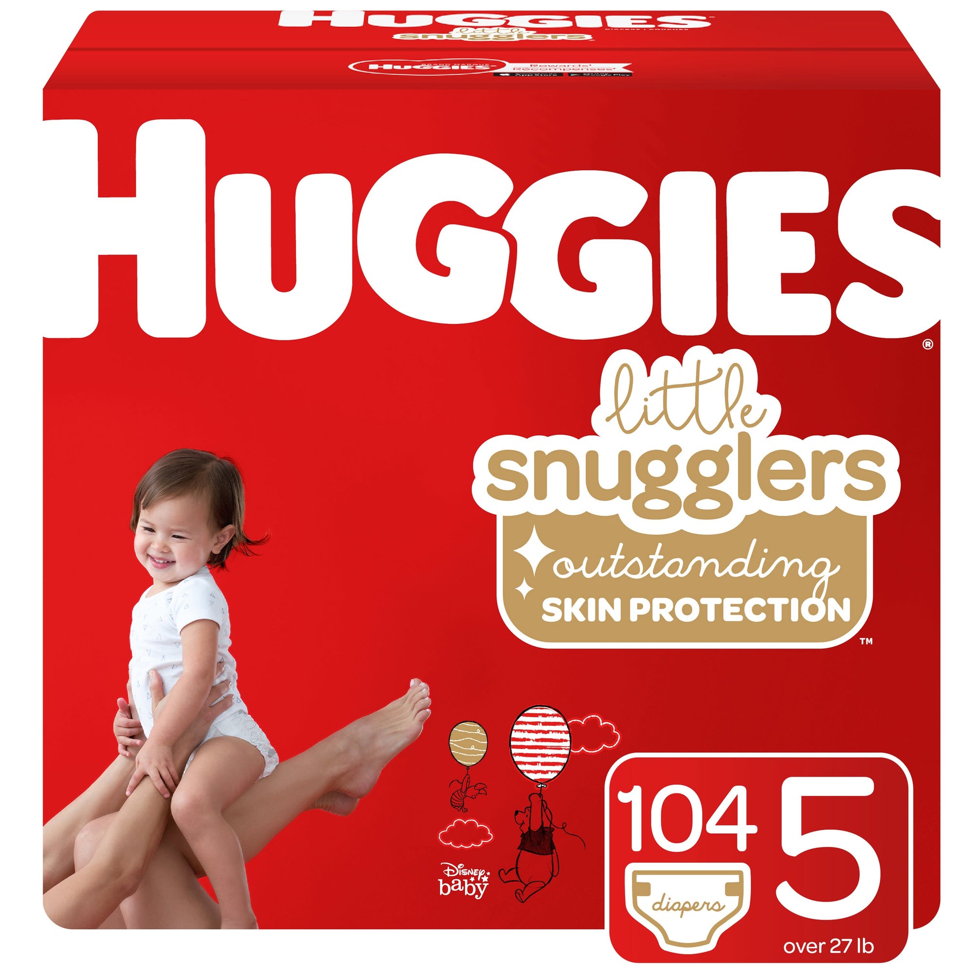 Huggies Diapers, Little Snugglers, Size 5, 104 ct