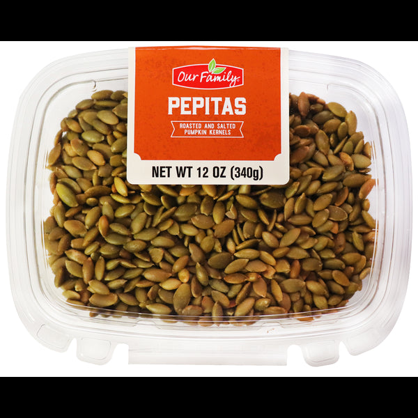 Our Family Roasted & Salted Pepitas, 12 oz