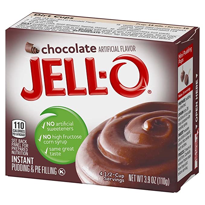 Jell-o Instant Pudding, Chocolate, 3.9 oz