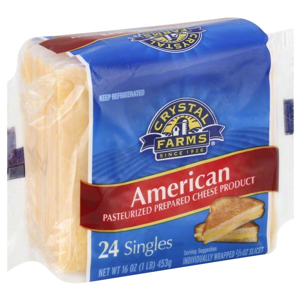 Crystal Farms American Cheese 24 ct.