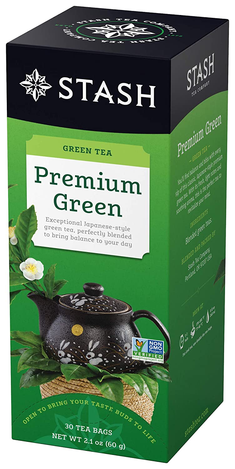 Stash Organic Premium Green Tea, 30 ct