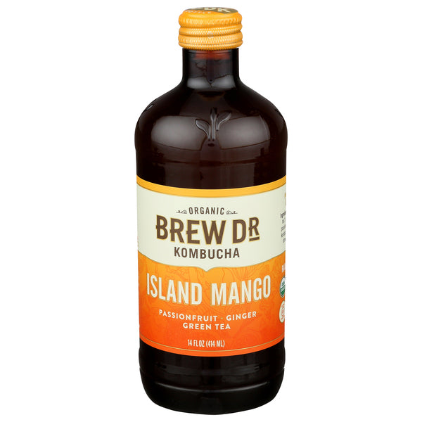 Brew Dr Organic Kombucha, Island Mango, 14oz