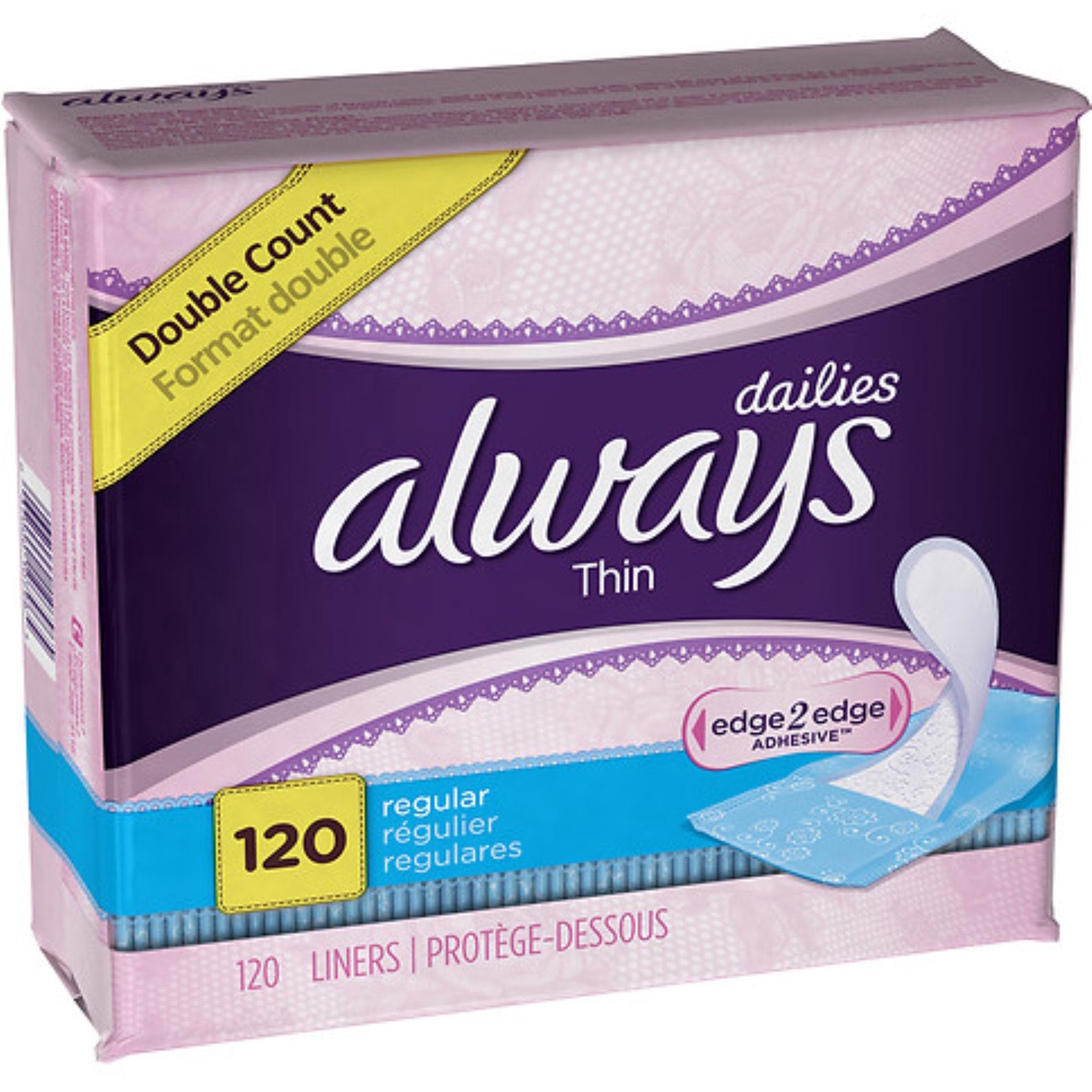 Always Liners, Thin, 120 ct