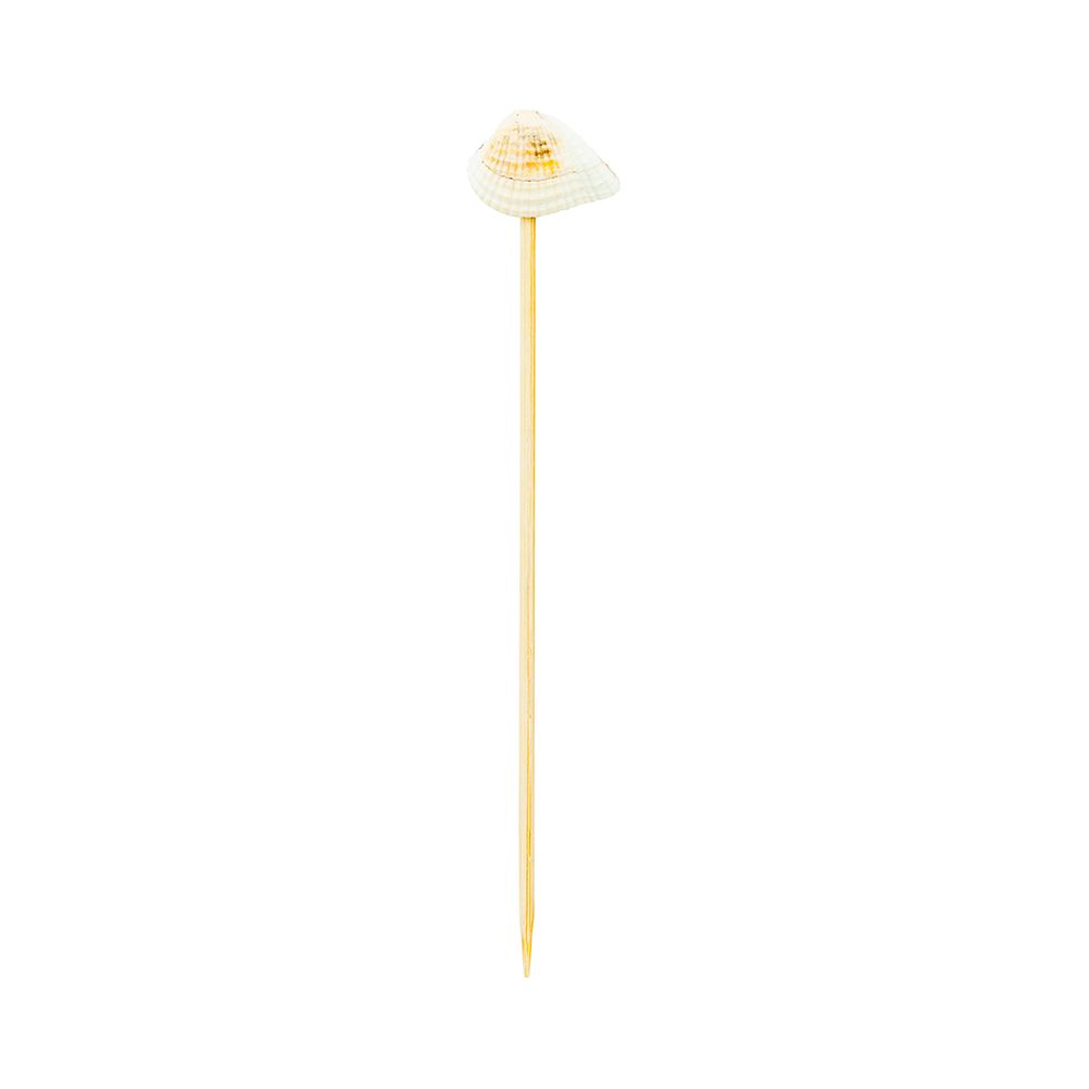 Bamboo Skewer, Mini Seashell, 25 ct