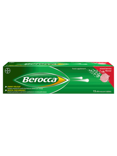 Berocca Supplement, Performance, Berry, 15 Tablets