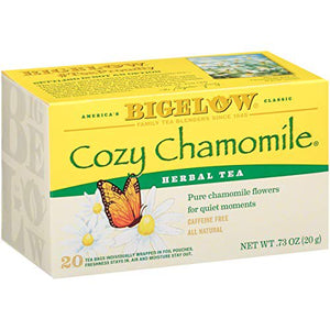 Bigelow Cozy Chamomile Herbal Tea Bags, 20ct