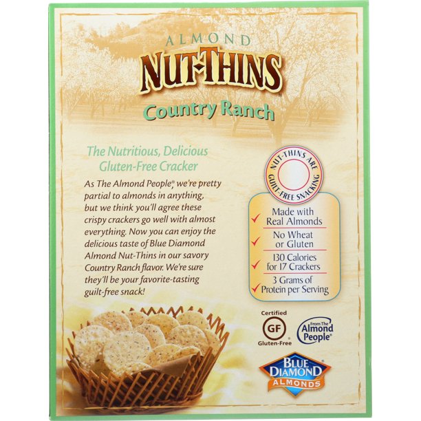 Blue Diamond Almond Nut-Thins, Country Ranch, 4.25 oz