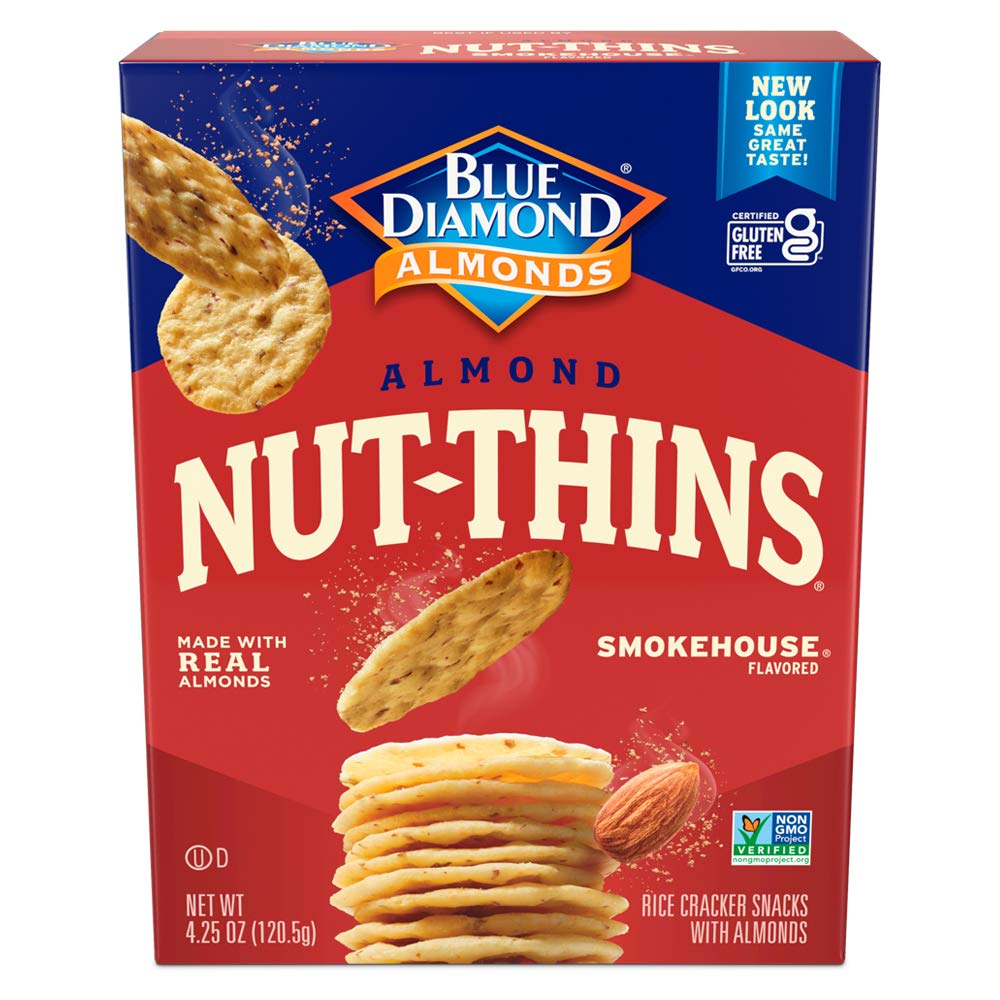 Blue Diamond Almond Nut-Thins, Smokehouse, 4.25 oz