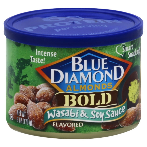 Blue Diamond Almonds, Bold, Wasabi & Soy Sauce, 6 oz