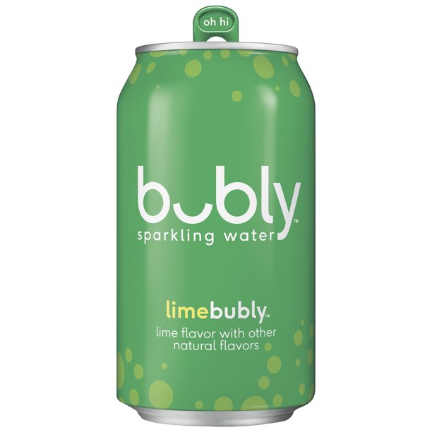 Bubly Sparkling Water, Lime, 12 oz, 8 ct