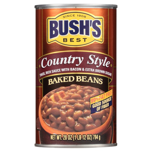 Bush's Best Baked Beans, Country Style, 28 oz