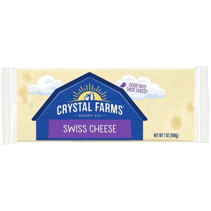 Crystal Farms Swiss Cheese Block, 7 oz