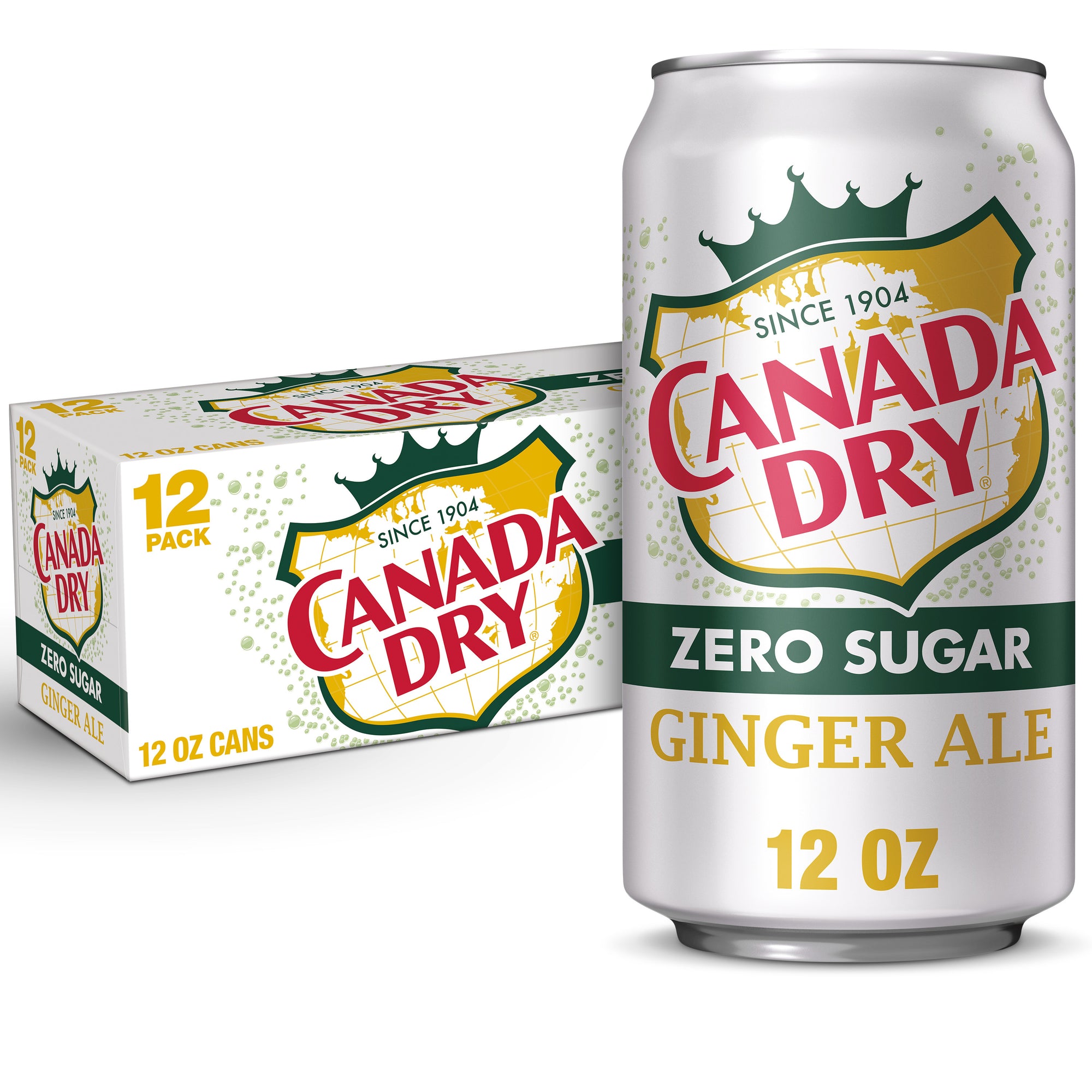 Canada Dry Ginger Ale Zero, 12 oz, 12 pk cans