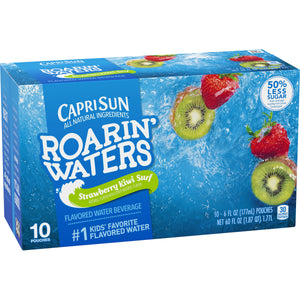 Caprisun Juice Drinks, Roarin' Waters Strawberry Kiwi Surf, 6 oz, 10 ct