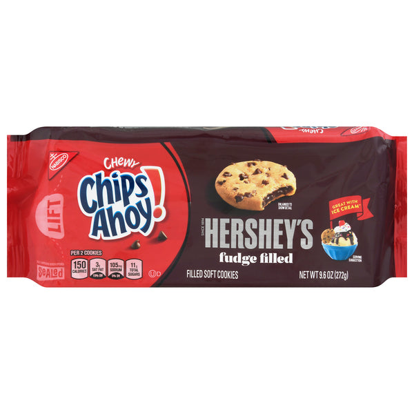 Chips Ahoy Hersheys Fudge Filled Cookies, 9.6 oz