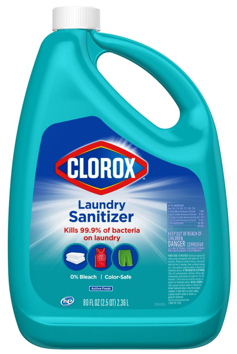 Clorox Laundry Sanitizer, 80 oz