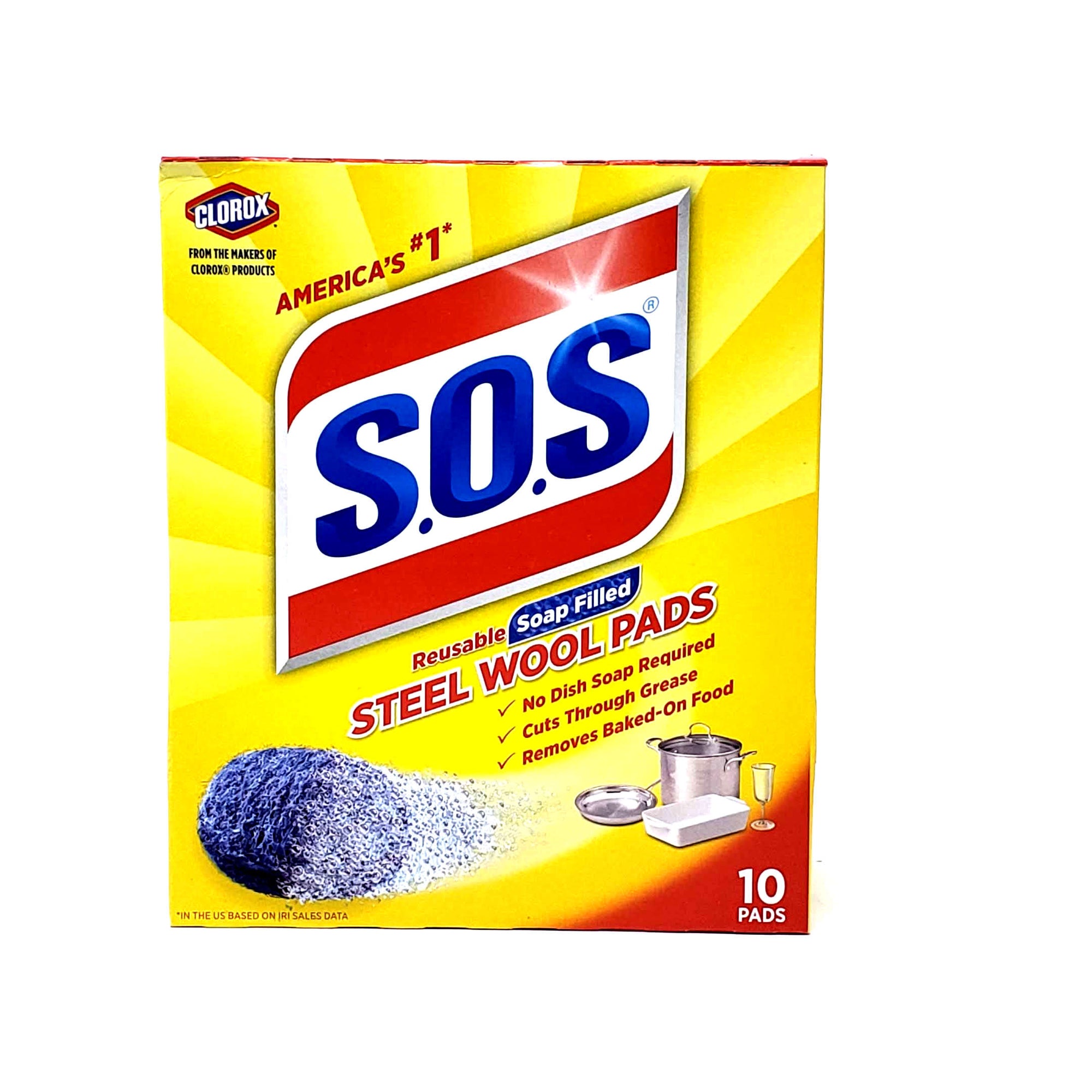 S.O.S. Heavy Duty Steel Wool Soap Pads, 15 ct