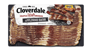 Cloverdale Applewood Triple Smoked Bacon, 12 oz