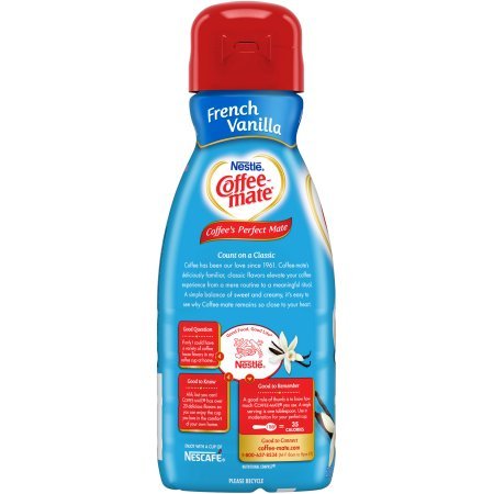 Coffee-Mate Creamer, French Vanilla, 32oz