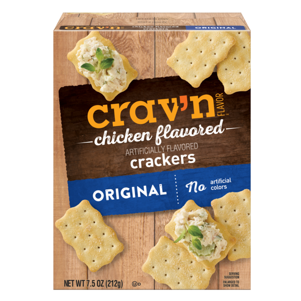 Crav'n Chicken Flavored Crackers, 7.5 oz