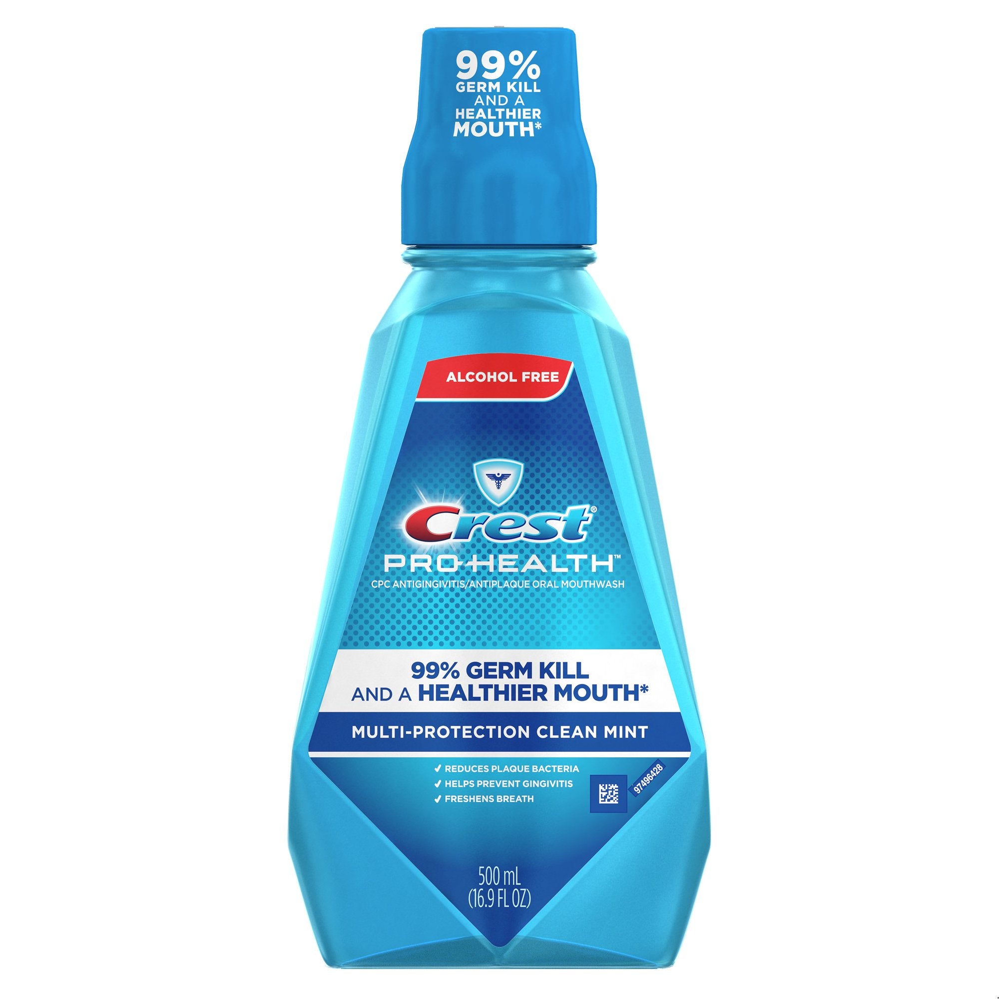 Crest Mouth Wash, Pro-Health, Clean Mint, 16.9 oz