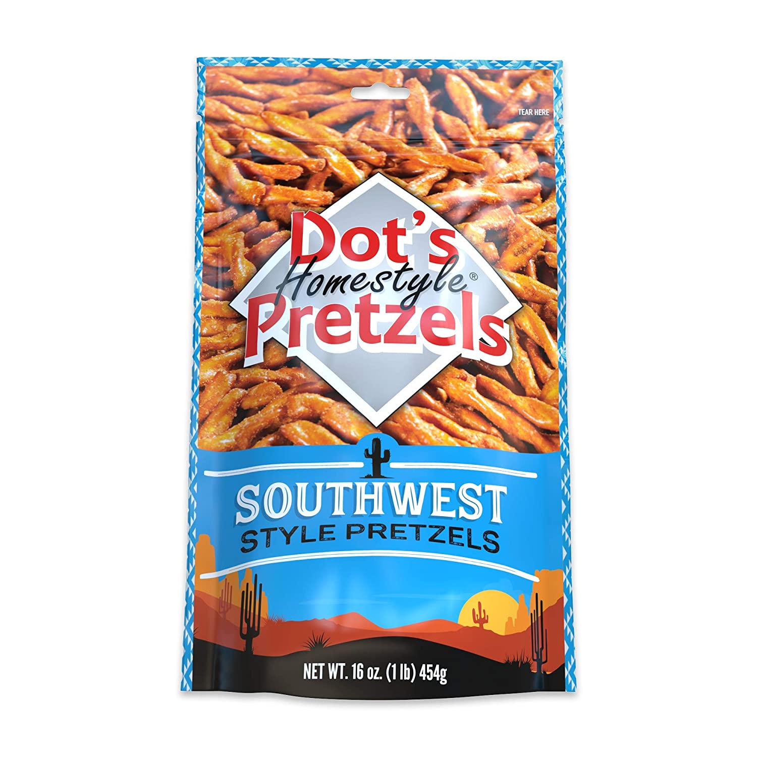 Dot's Homestyle Pretzels, Southwest Seasoned, 16 oz