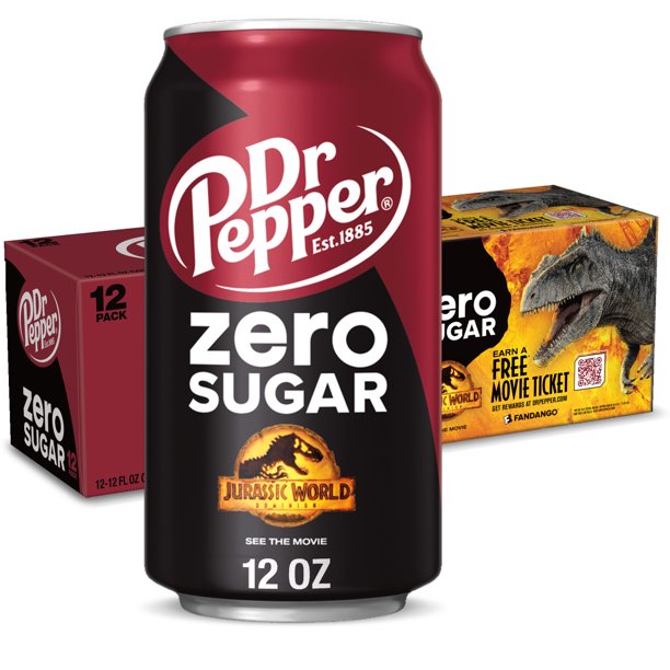 Dr Pepper Zero Sugar, 12 oz cans, 12 ct