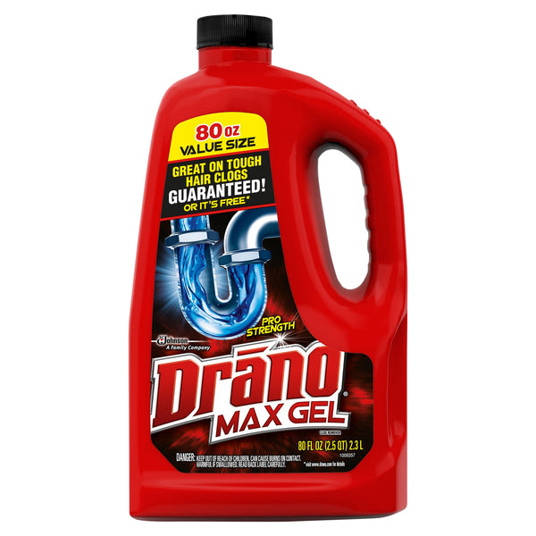 Drano Max Gel, 80 oz