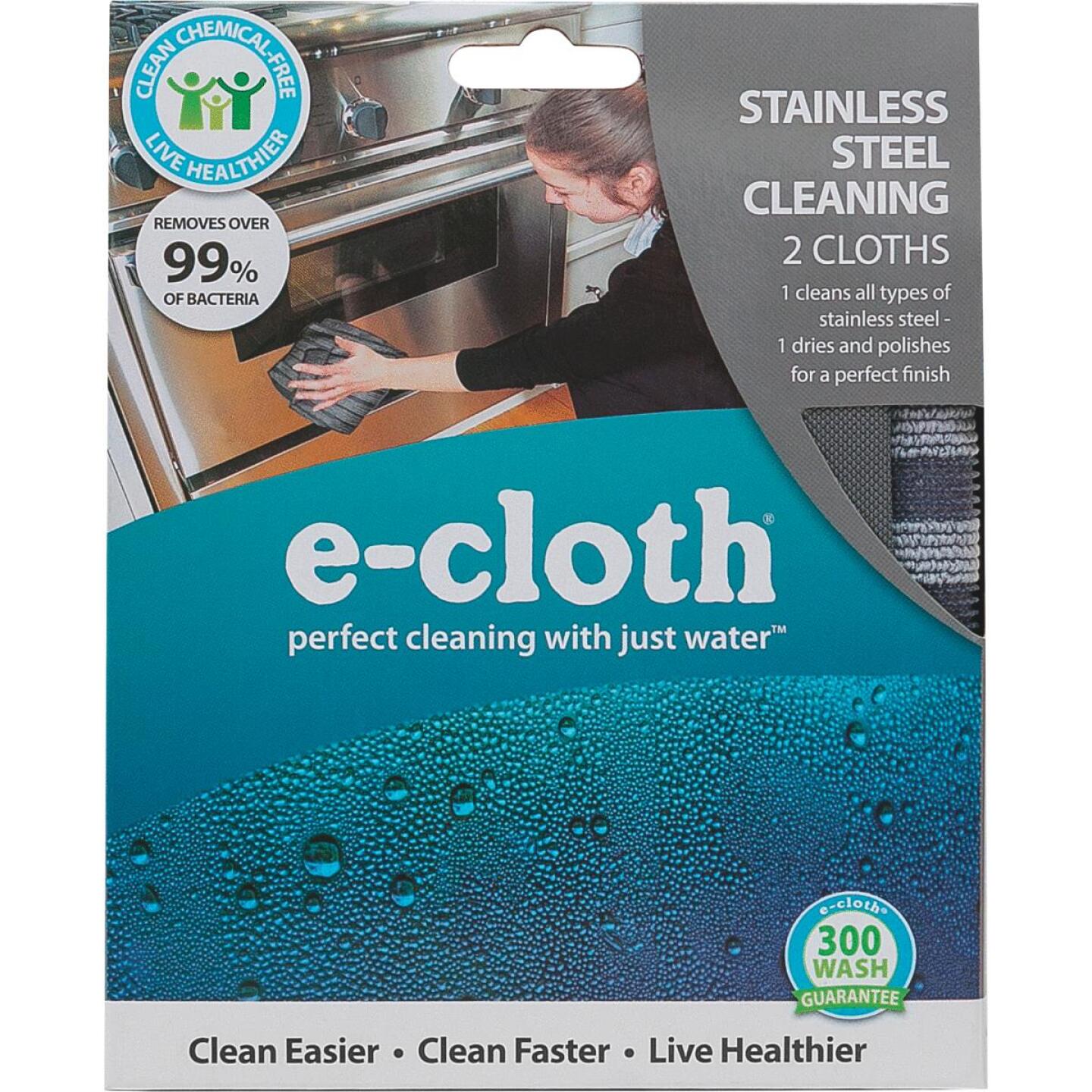 E-Cloth Stainless Steel Cleaning Cloths, 2 ct