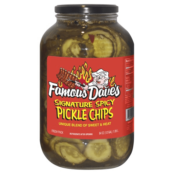 Famous Dave's Signature Spicy Pickles, 64 oz