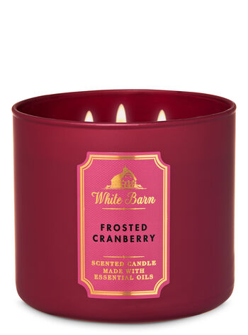 Bath & Body Works 3-Wick Candle, Frosted Cranberry, 14.5 oz