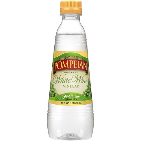 Pompeian White Wine Vinegar, 16 oz