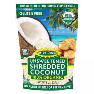 Let's Do Organic Unsweetened Shredded Coconut, 8 oz