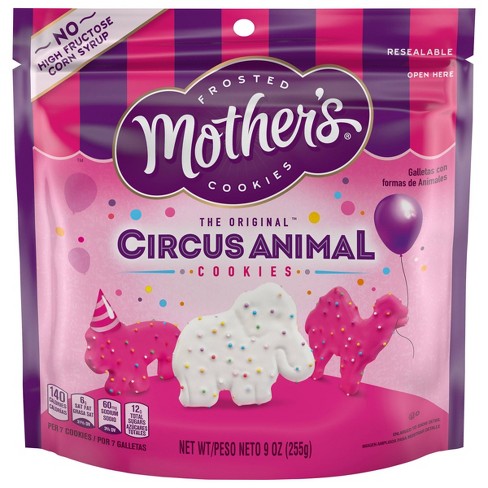 Mother's Frosted Cookies, Circus Animal, 9 oz