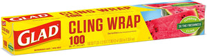 Glad Plastic Food Wrap, 100 sq ft