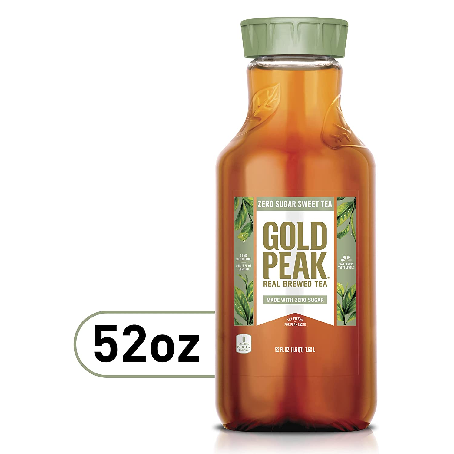 Gold Peak Zero Sugar Iced Tea, 52 oz