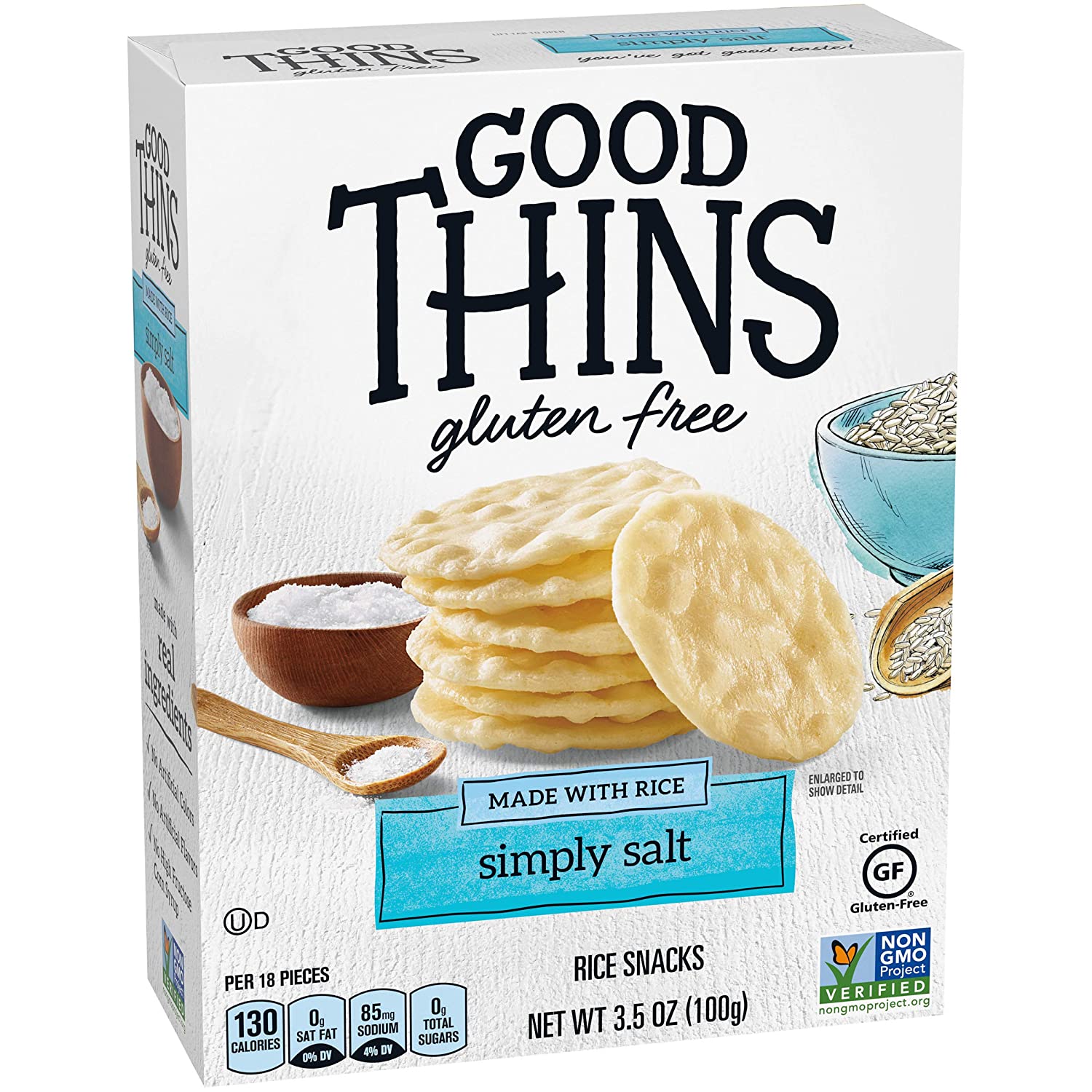 Good Thins The Rice One, Simply Salt, 3.5 oz