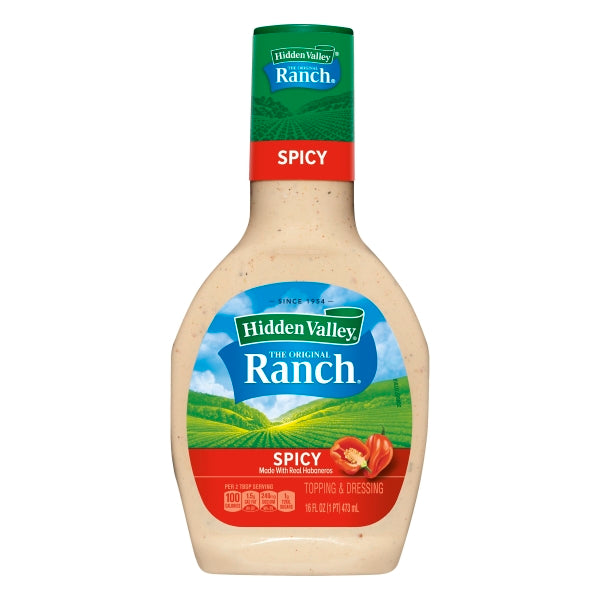 Hidden Valley Ranch Salad Dressing, Spicy, 16 oz