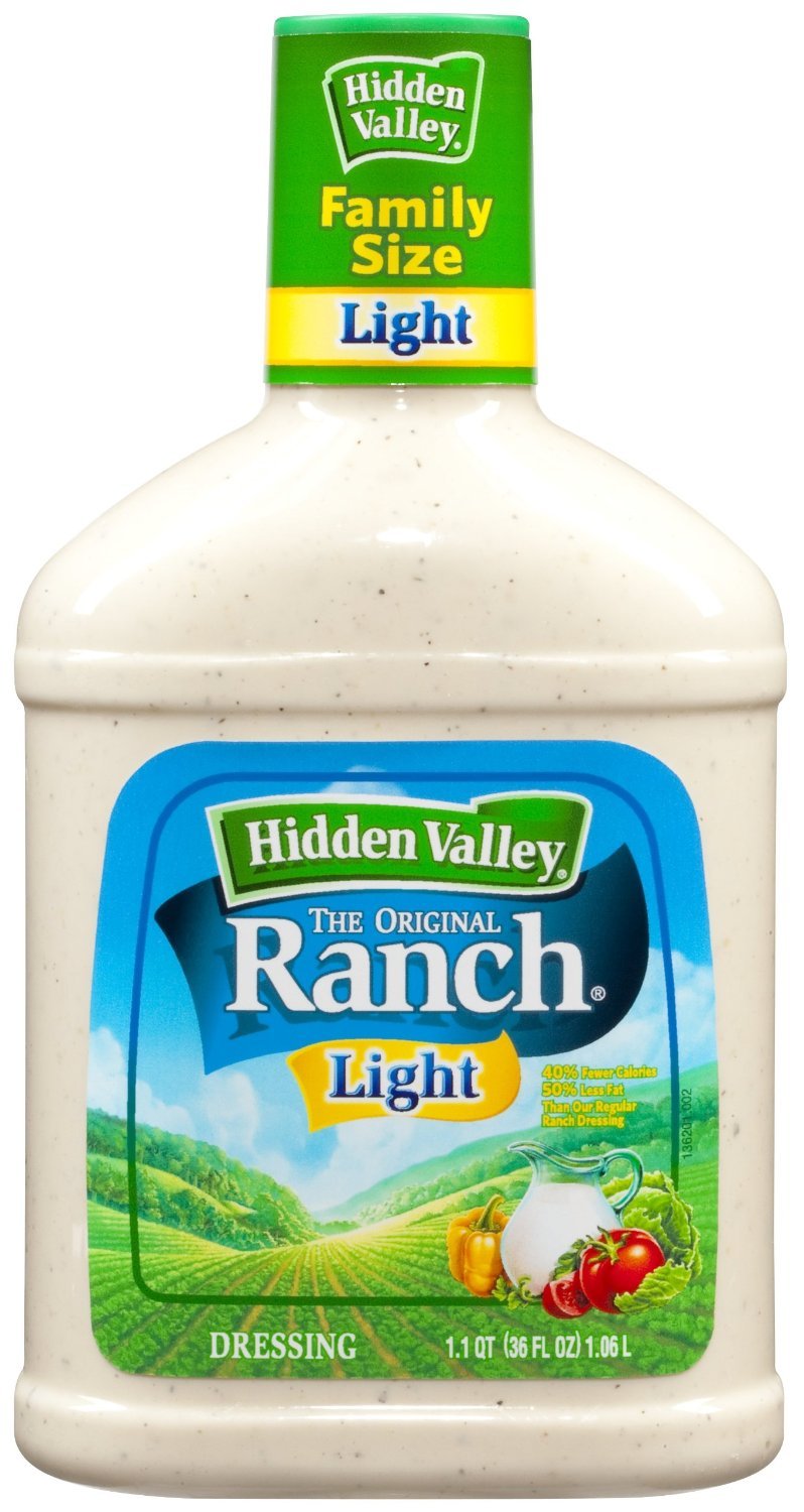 Hidden Valley Ranch Salad Dressing, Light, 36 oz