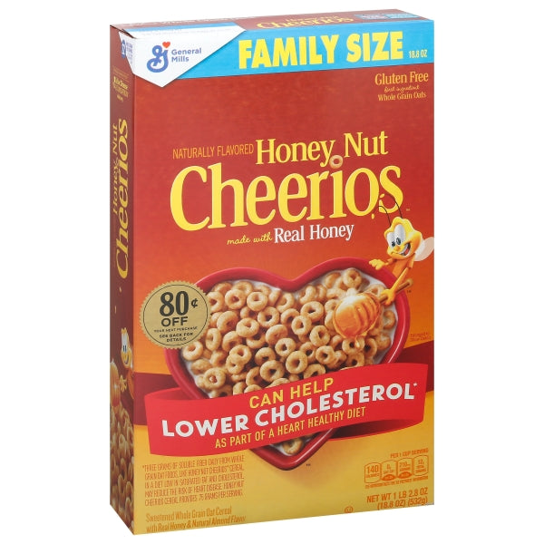 Honey Nut Cheerios Cereal, 18.8 oz