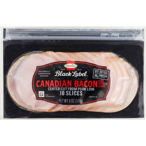 Hormel Canadian Style Premium Bacon 6oz