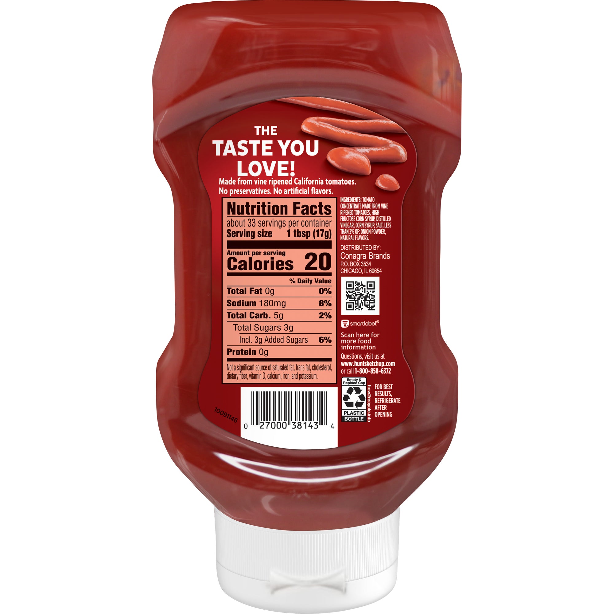 Hunt's Tomato Ketchup, 20 oz