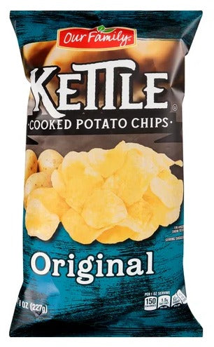 Our Family Original Kettle Cooked Potato Chips, 8 oz