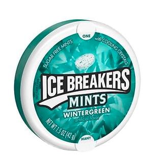 Ice Breakers Sugar Free Mints, Wintergreen, 1.5 oz