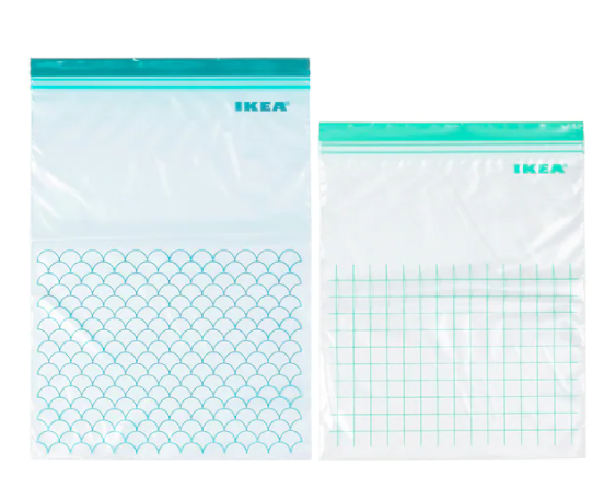 Ikea Freezer Bags, 6qt/5qt, 30 ct