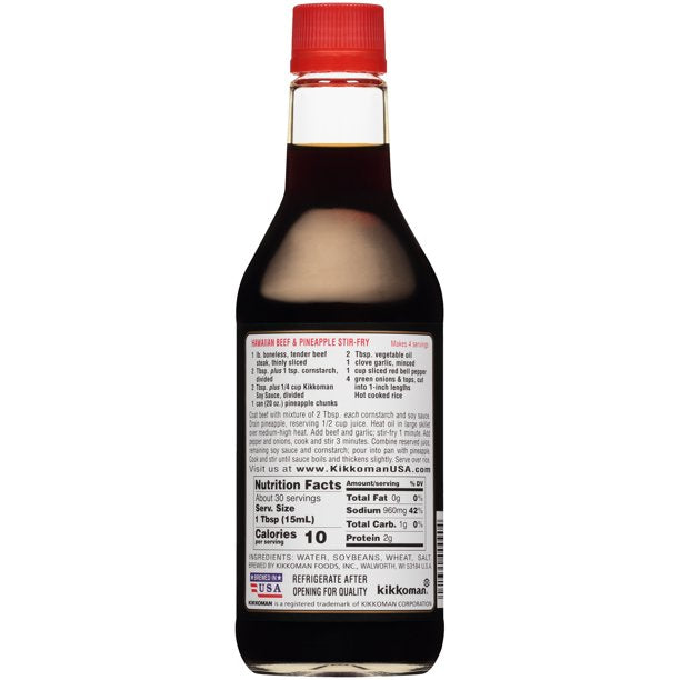 Kikkoman Soy Sauce, 15 oz