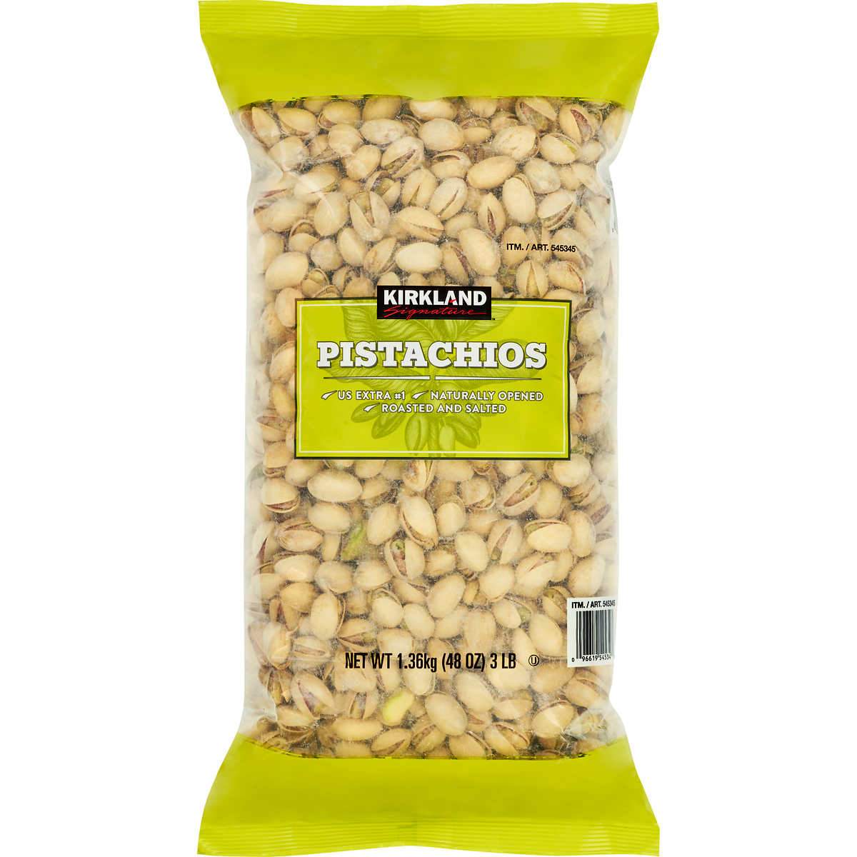 Kirkland Signature Pistachios, Roasted and Salted, 3 lb