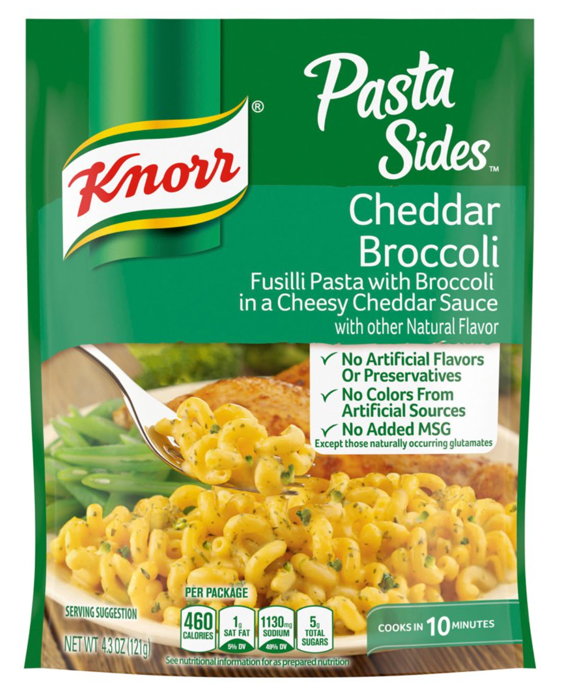 Knorr Pasta Sides, Cheddar Broccoli, 4.3 oz