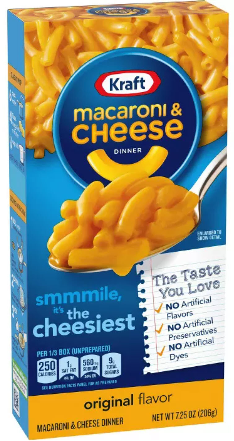 Kraft Macaroni & Cheese, Original, 7.25 oz